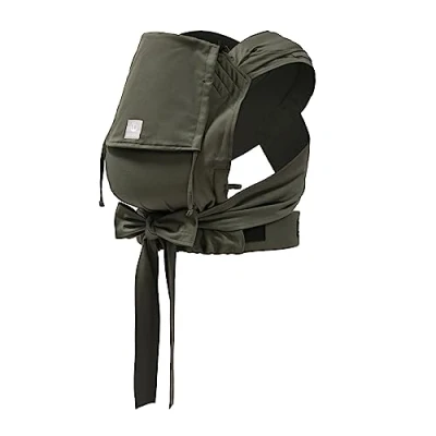 Image of Stokke Limas Carrier, Olive Green 2023 Version (OCS) Newborn Half Buckle Baby Carrier Three Carrying Options Safe from Birth &amp; Up to 15 kg (33 lbs)
