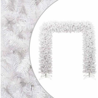 Image of vidaXL Christmas Tree Arch White 240 cm
