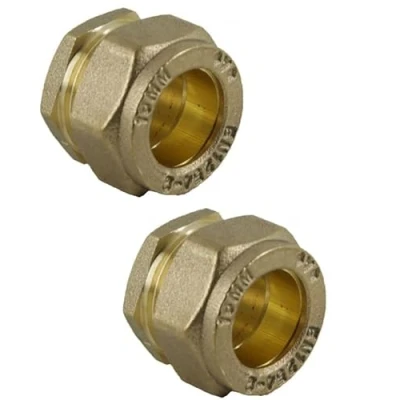 Image of UKDD® 15mm Compression Stop End Cap WRAS Approved Pack of 2