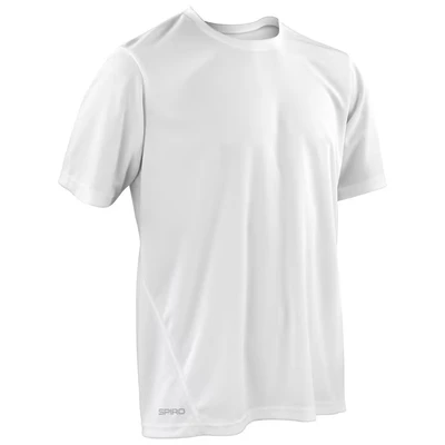 Image of Spiro Men&#039;s Quick Dry Waterproof Short Sleeve T Shirt White, Small