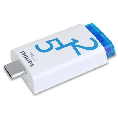 Image of Philips Click Edition USB C Port 3.2 Gen 1 Flash Drive 512GB for PC, Laptop, Smartphone, Tablet with Port, Read Speed up to 120MB/s