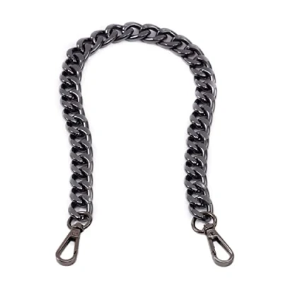 Image of Xiazw Medium Size Fabulous Metal Shoulder Crossbody Purse Strap Handle Replacement Bag Chain Accessories(Black,45cm)