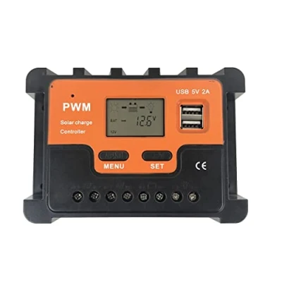 Image of Y&amp;H 30amp PWM Solar Charge Controller Max Pv 50V 12V 24V Auto LCD Display Battery Intelligent Regulator for Panel