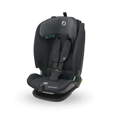 Image of Maxi Cosi Titan Plus i Size, Multi age ISOFIX Child Car Seat, 15 months 12 years (76 150 cm), G CELL Side Impact Protection, 4 Recline Positions, Soft Foam Cushions in Headrest, Authentic Graphite