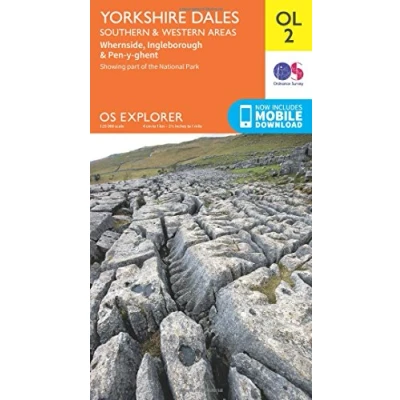 Image of Explorer OL2 Yorkshire Dales Southern &amp; Western Areas Map With Digital Version