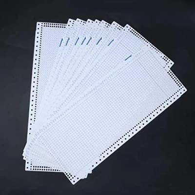 Image of Qinlorgon Punch Card 24 Stitch Professional Knitting Machine Accessories Flower Card, Durable for KH851 KH860 KH868
