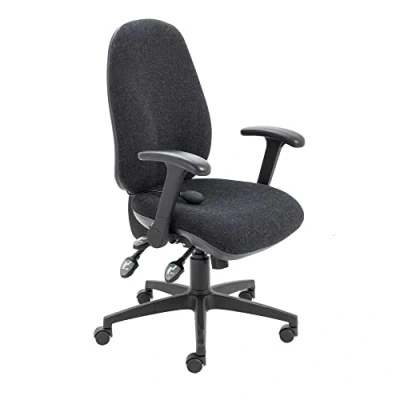 Image of Maxi Ergo Chair With Folding Arms Charcoal CH0808CH+AC1082