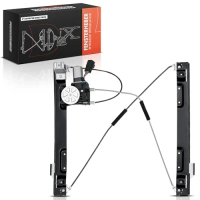 Image of Frankberg Electric Window Regulator with Motor Front Left Passenger Side Compatible XF CC9 Saloon 2012 2015 J05 2008 X250 Replace# C2Z31201