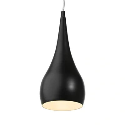 Image of Modern Designer Teardrop Ceiling Pendant Light Black Small