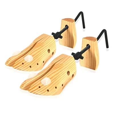 Image of ZENO 2 x Womens Shoe Stretchers (Pair) Premium Ladies Pine Wood Tree Stretcher Professional Wooden for All Types Size 3 6
