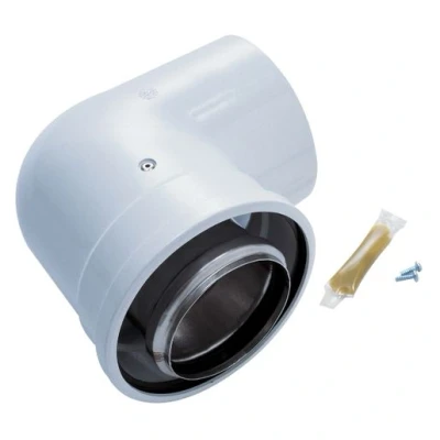 Image of Worcester Bosch Greenstar Oil Boiler Oilfit 80 Mm/125mm 90 Degree Elbow 7716190034