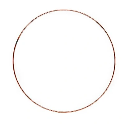 Image of 306mm (12in) Copper Metal Ring for Crafts Wreath &amp; Flower Hoop