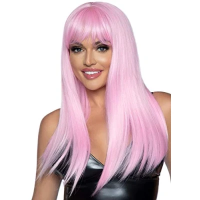 Image of Leg Avenue A2881 00522 Wig, Women, Pink, One Size