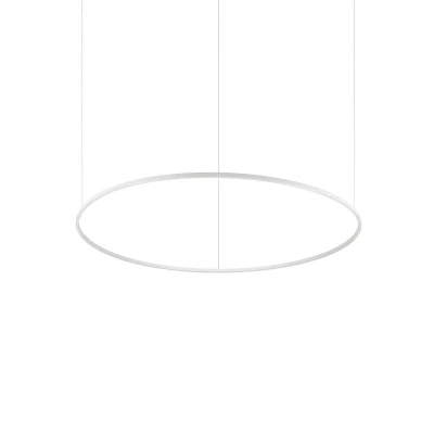 Image of Oracle Slim 150cm Non Dim 4000K Round Integrated Led Pendant Ceiling Light White