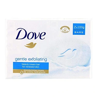 Image of Dove Gentle Exfoliating Beauty Cream Bar 4 x 100g Pack of soaps