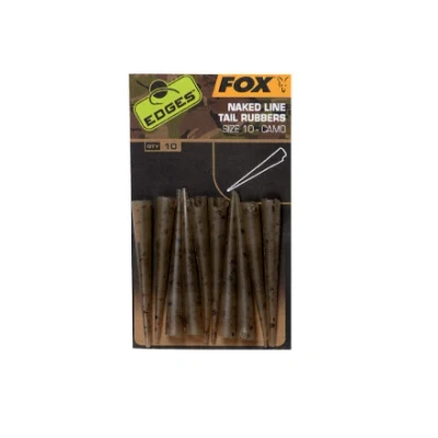 Image of Fox Edges Camo Naked Line tail rubbers size 10 pieces Carp hooklink material
