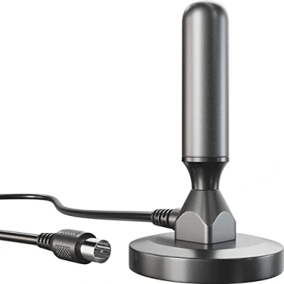 Image of KabelDirekt DVB T2 Antenna (DVB HD, digital reception, stable magnetic foot, 3m cable for all T2, T receivers, robust design)