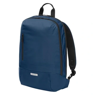 Image of Moleskine Metro Collection Backpack, PC Backpack Compatible with Tablet, Laptop iPad up to 15&quot; Dedicated Compartment, Unisex, Dimensions 31 x 47 13 cm, Sapphire Blue Color