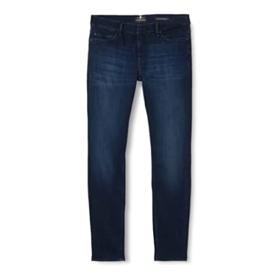 Image of 7 For All Mankind Men&#039;s Paxtyn Tapered Luxe Performance Plus Jeans, Dark Blue, 38 W/38 L