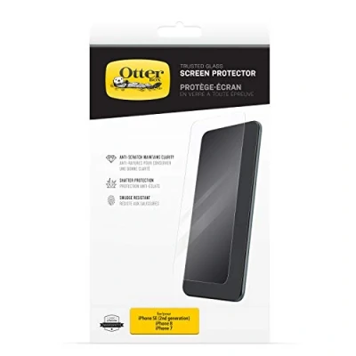 Image of OtterBox Trusted Glass Screen Protector for iPhone 6s/7/8/SE 2nd Gen 2020/3rd 2022, Tempered Glass, Scratch Protection, Drop Defence Shatter Protection