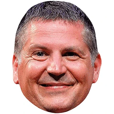 Image of Gary Anderson (Smile) Celebrity Mask, Flat Card Face, Fancy Dress Mask