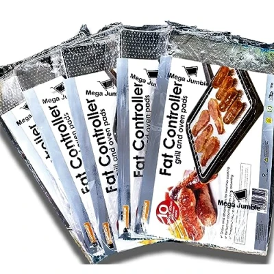 Image of 5 X 10 FAT CONTROLLERS. TRAPPER COOKING PADS. GRILL &amp; OVEN. ABSORBS
