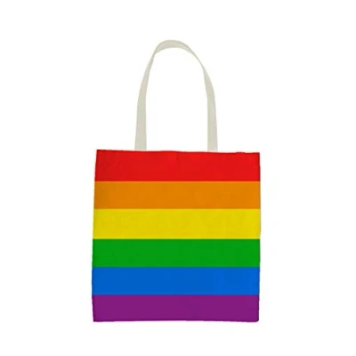Image of HENBRANDT Pride Flag Rainbow LGBT Tote Bag/Shopping Bag