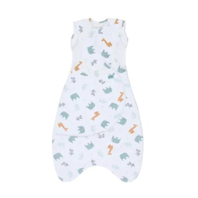 Image of PurFlo Cuddle to Sleep Bag 2.5 TOG Baby Sack 3 12 Months Breathable, Lightweight, and Safe Sleeping for Babies Toddler Wearable Blanket Animal Safari