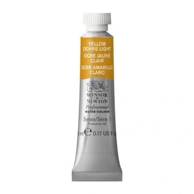 Image of Winsor &amp; Newton 5 ml Tube Professional Water Colour, Yellow Ochre Light