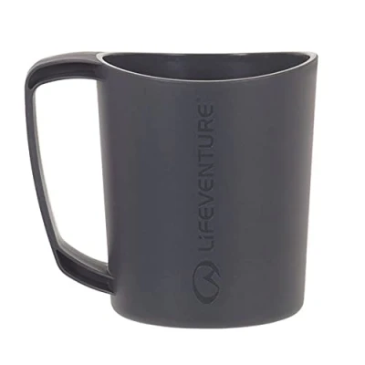 Image of Lifeventure Ellipse Reusable Big Mug For Camping, Travel &amp; Outdoor Graphite