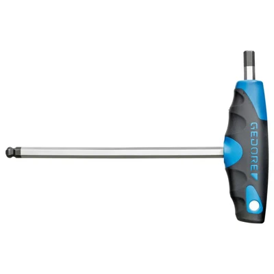 Image of GEDORE Key for Allen screws, 2C T handle and ball head, AF 2 mm, Length 152 DT 2142