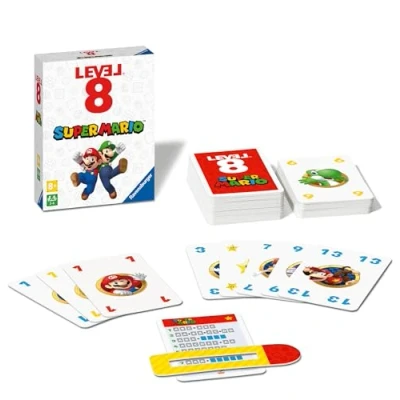 Image of Ravensburger Super Mario Gifts and Toys Level 8 Card Game for Kids Adults Age Years Up