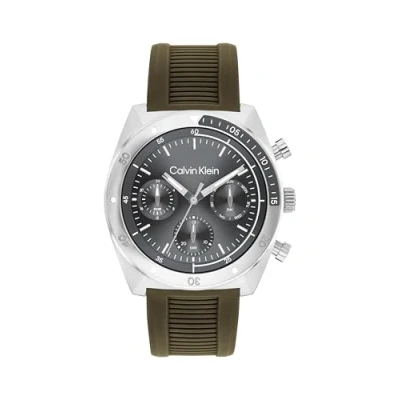 Image of Calvin Klein Analogue Multifunction Quartz Watch for Men CK Flex Collection with Stainless Steel Bracelet or Silicone Strap