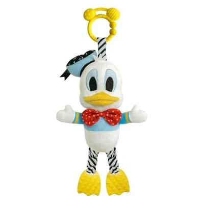 Image of Clementoni Baby Infant Toys Disney Donald Duck First Activities Plush Disney, Pushchair Stroller &amp; Pram Toys, Early Development Activity Sensory Learning Gift Toddler 6 Months, 17921