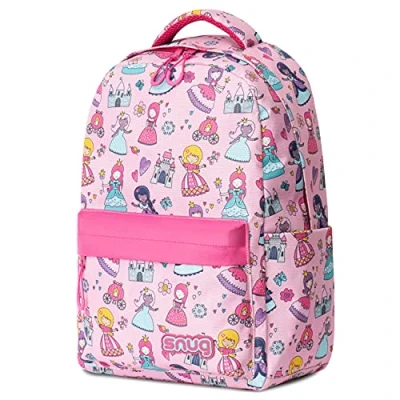 Image of Snug Kids Backpack for School, Sports and Travel Perfect Ages 4+ (Princess)