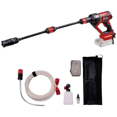 Image of Einhell Power X Change Cordless Pressure Washer Gun 24 Bar, 240 l/h Portable with Foam Sprayer &amp; 5m Suction Hose Hypresso 18/24 1 Jet for Patio and Car (Battery Not Included)