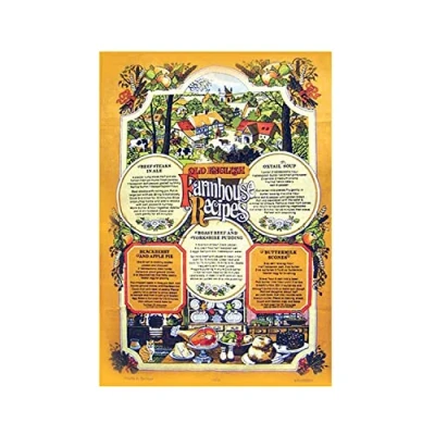Image of Auntie Morags Eddingtons Farmhouse Recipes Tea Towel