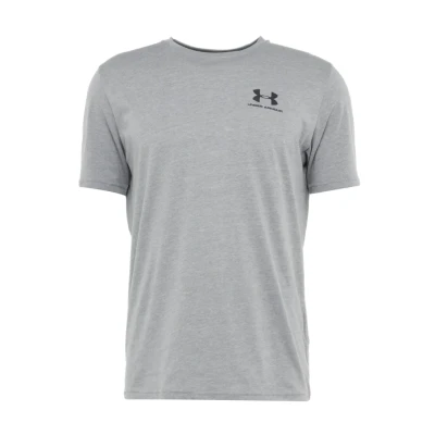 Image of Under Armour Mens Sportstyle Left Chest T Shirt Steel 3XL