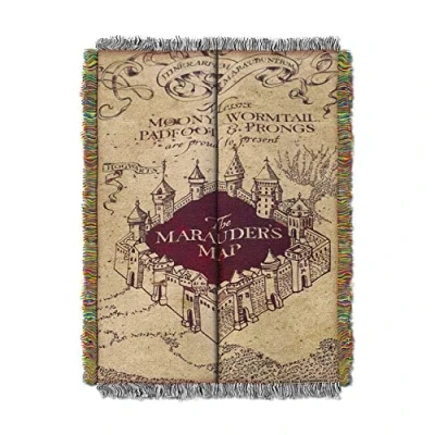 Image of Northwest Throw Blanket, Polyester, Marauders Map, 48&quot; x 60&quot;