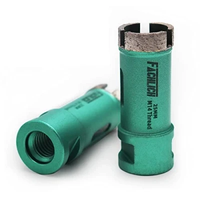 Image of FACHLICH Diamond Core Drill Bits 25mm 2PK Granite Hole Saw Wet Drilling for Concrete Countertops Marble Artificial Stone Limestone