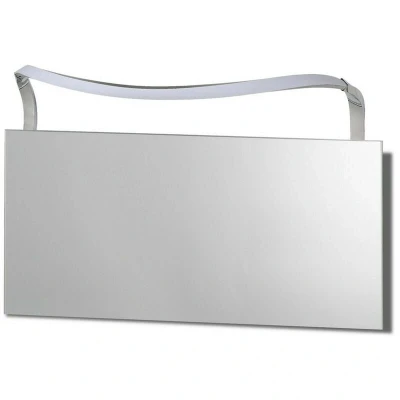 Image of Sisley Wall Lamp 12W LED Big Wave IP44 4000K, 950lm, Silver, Frosted Acrylic, Polished Chrome