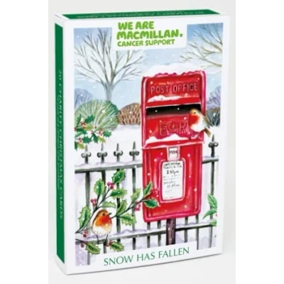 Image of Museums &amp; Galleries Pack Of 10 Artistic Charity Christmas Cards Lovely Illustration Winter Scenes Snowy Village Card 2 Designs, 100 x 150 mm