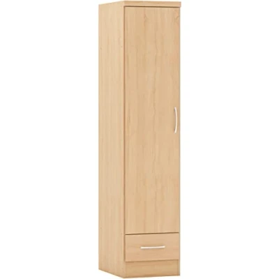 Image of Seconique Nevada 1 Door Drawer Wardrobe in Sonoma Oak Effect