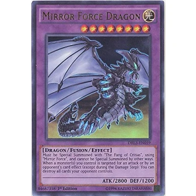 Image of Yu Gi Oh! Mirror Force Dragon (DRL3 EN059) Dragons of Legend: Unleashed 1st Edition Ultra Rare by