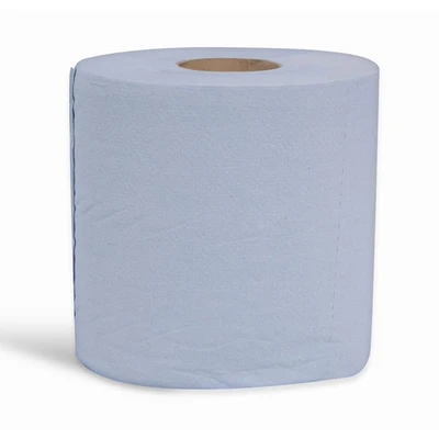 Image of Embossed Centrefeed 2ply Blue 80m (6)