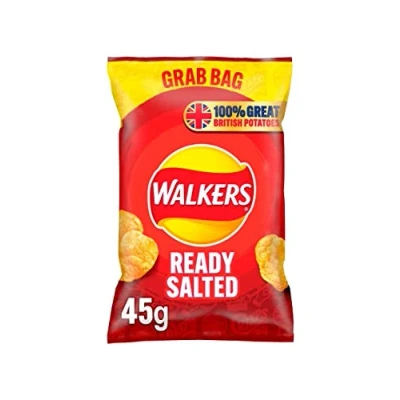 Image of Walkers Ready Salted Crisps Grab Bag 45g