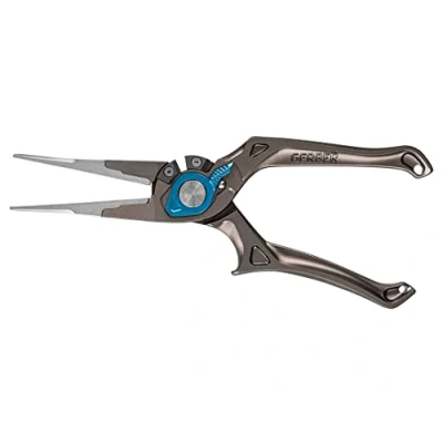 Image of Gerber Magniplier 7.5 Inch Needlenose Pliers Unisex Adult Fishing Tool, Grey and Blue, No
