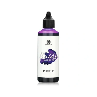 Image of Octopus 100 ml Fluids Alcohol Ink PURPLE for fluid art and resin, violett
