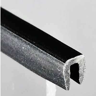 Image of TSEC Small BLACK Rubber U Channel Edging Trim Seal 4mm x 3mm