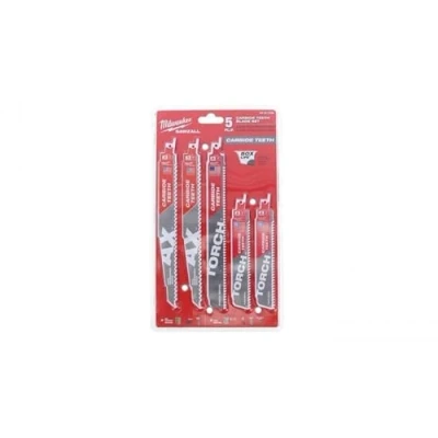 Image of Milwaukee SAWZALL Recipro&#039; Blade Set Ax &amp; Torch (5PC)